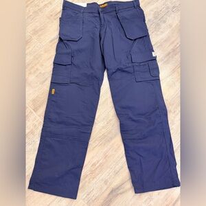 NWT Thrive 7820 FR Tactical Cargo Work Pants Navy HRC2 12cal 42x34 Kneepads
